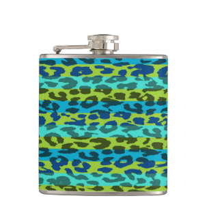 Leopard Skin Retro Patroon 4 Heupfles