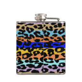 Leopard Skin Retro Patroon 7 Heupfles (Achterkant)