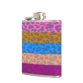 Leopard Skin Retro Patroon 8 Heupfles (Links)