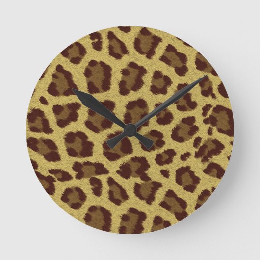 Leopard Skin Ronde Klok (Voorkant)