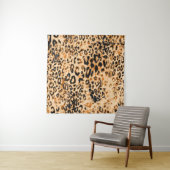 Leopard skin texture, leopard pattern wandkleed (In Situ (horizontaal))