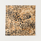 Leopard skin texture, leopard pattern wandkleed (Voorkant)