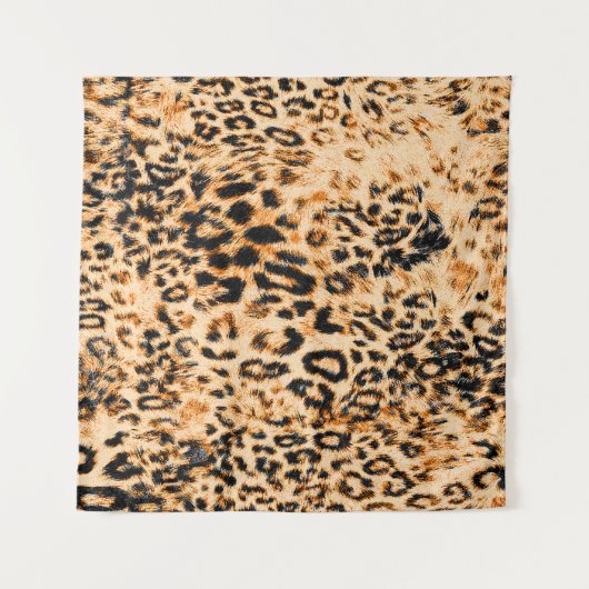 Leopard skin texture, leopard pattern wandkleed (Voorkant)