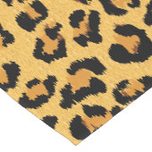Leopard Skin Wild Safari Animal Print Korte Tafelloper (Hoek)