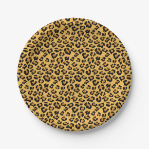 Leopard Skin Wild Safari Animal Print Papieren Bordje