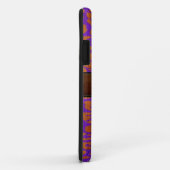 Leopard Skin Wood Bruin leder Case-Mate iPhone Case (Achterkant/rechts)