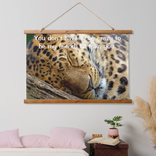 Leopard slapen hangend wandkleed (Slaapkamer)