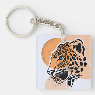 Leopard Sleutelhanger - Wildlife Animal Art