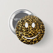 Leopard Smile Ronde Button 5,7 Cm (Voorkant /achterkant)