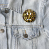 Leopard Smile Ronde Button 5,7 Cm (In situ)