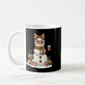 Leopard Snowman With Sungles Funny Christmas Women Koffiemok (Links)