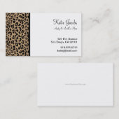 Leopard Social Calling Cards Contactkaartje (Voorkant / Achterkant)
