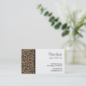 Leopard Social Calling Cards Contactkaartje (Staand voorkant)