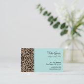 Leopard Social Calling Cards Contactkaartje (Staand voorkant)
