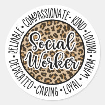 Leopard Social Worker, Social Work Gift