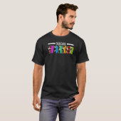 Leopard Social Worker Social Work T-shirt (Voorkant volledig)