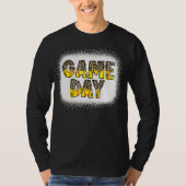 Leopard Softball Game Day Vibes Softball Ma Softb T-shirt (Voorkant)