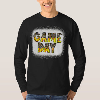 Leopard Softball Game Day Vibes Softball Ma Softb T-shirt