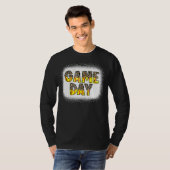Leopard Softball Game Day Vibes Softball Ma Softb T-shirt (Voorkant volledig)