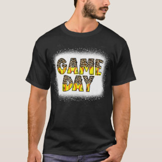 Leopard Softball Game Day Vibes Softball Mom Softb T-shirt