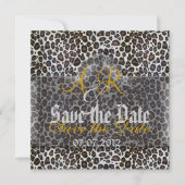 Leopard sparen de Datum Save The Date (Voorkant)