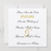 Leopard sparen de Datum Save The Date (Achterkant)