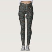 Leopard Sparkle (donker) Leggings (Voorkant)