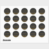 Leopard Sparkle Sequins Glam Chic Modern Party Ronde Sticker (Vel)