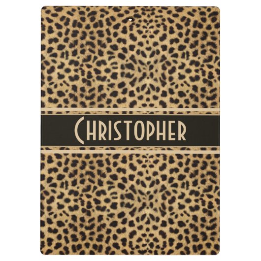 Leopard Spot aan personaliseren Klembord (Achterkant)