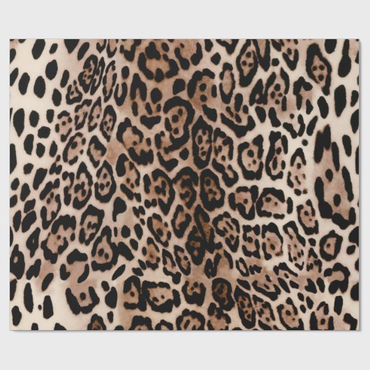 Leopard Spot Animal Print Patroon Cadeaupapier (Vlak)