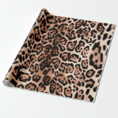 Leopard Spot Animal Print Patroon Cadeaupapier (Uitgerold)