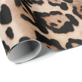 Leopard Spot Animal Print Patroon Cadeaupapier (Rol Hoek)