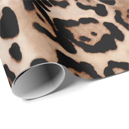 Leopard Spot Animal Print Patroon Cadeaupapier (Rol Hoek)