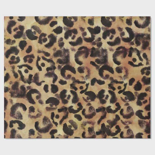 Leopard Spot Animal Print Patroon Cadeaupapier (Vlak)