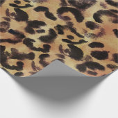 Leopard Spot Animal Print Patroon Cadeaupapier (Hoek)