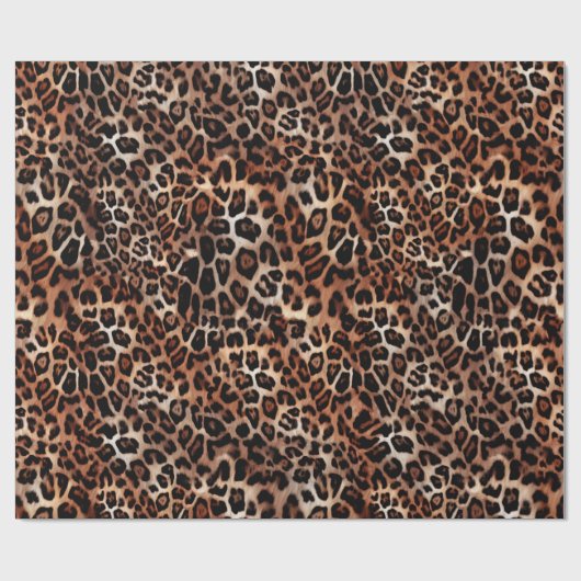 Leopard Spot Animal Print Patroon Cadeaupapier (Vlak)