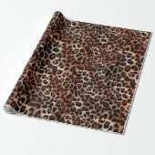Leopard Spot Animal Print Patroon Cadeaupapier (Uitgerold)