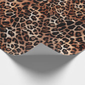 Leopard Spot Animal Print Patroon Cadeaupapier (Hoek)