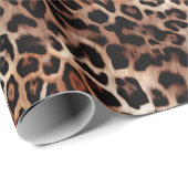 Leopard Spot Animal Print Patroon Cadeaupapier (Rol Hoek)