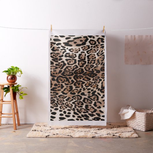 Leopard Spot Animal Print Patroon Stof (Voorbeeld)
