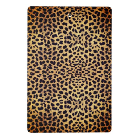 Leopard Spot Gold Glitter Rhinestone Fancy Mini Klembord (Achterkant)