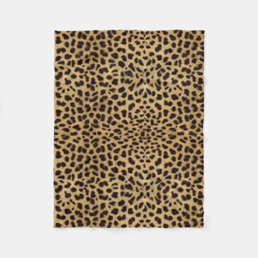 Leopard Spot Pattern Print Fleece Deken (Voorkant)