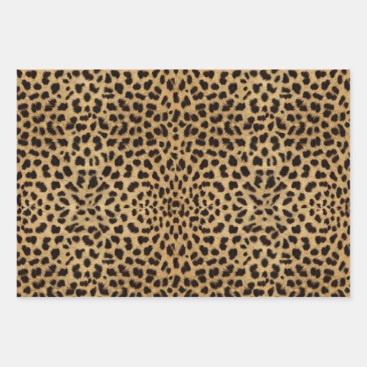 Leopard Spot Pattern Print Inpakpapier Vel (Voorkant 2)