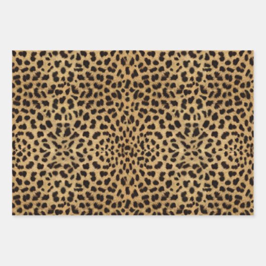 Leopard Spot Pattern Print Inpakpapier Vel (Voorkant)