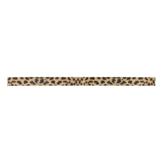 Leopard Spot Pattern Print Satijnen Lint (Voorkant)