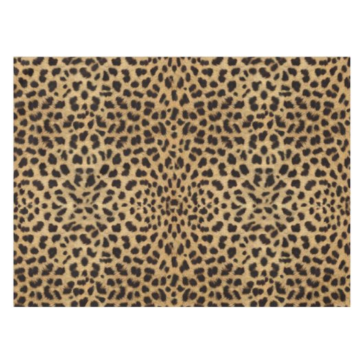 Leopard Spot Pattern Print Tafelkleed (Voorkant (Horizontaal))