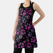 Leopard Spot Paw Drukt Roze Schort (Insitu)