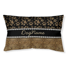 Leopard Spot Paw Prins Rhinestone FOTO PRINT