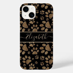 Leopard Spot Paw-printers op maat Case-Mate iPhone 14 Hoesje