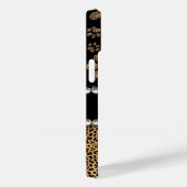 Leopard Spot Paw Prints Rhinestone Case-Mate iPhone Case (Achterkant / Rechts)